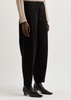 Tapered-leg jersey trousers