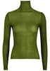 Sweet Mystery ribbed knitted silk top 