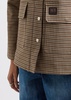 Alto checked cotton-blend jacket