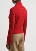 cable-knit merino jumper