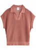 Otto open-knit cotton polo top