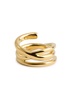 Twisted 18kt gold vermeil ring