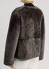 Lucine reversible shearling and leather jacket