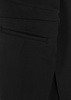 Black stretch-jersey flared-leg trousers