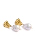 The Fragment Of Light 24kt gold-plated drop earrings