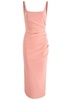 Karina Tuck ruched midi dress