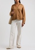 Danica wool-blend polo jumper 