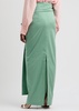 Bernard bow-embellished taffeta maxi skirt