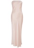 Moon Dance strapless satin maxi dress 