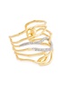 Solanales large 14kt gold-plated cuff 