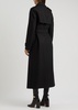 Belted wool trench coat