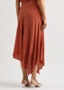 Rosemary polka-dot stretch-silk midi skirt