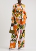 Emi floral-print wide-leg trousers 