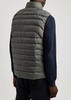 Logo quilted shell gilet