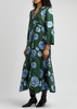 Big Garden printed silk midi dress