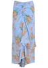 Sira floral-print silk-chiffon midi skirt 