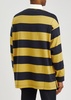 8 Moncler Palm Angels striped cotton polo shirt 