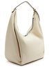 Grained leather tote