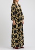 Camerino printed silk crepe de chine maxi dress 