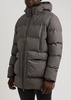 Alta long quilted rubberised coat