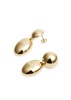 The Klara 18kt gold-plated drop earrings 