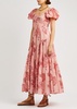 Sundrenched printed cotton maxi dress 