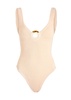 Celine cut-out seersucker swimsuit