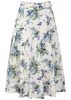 Arwen floral-print cotton midi skirt 