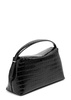 T-Lock crocodile-effect leather top handle bag