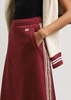 Shine panelled jersey skirt