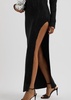 Crystal-embellished ribbed cotton maxi dress