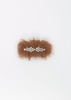 Faux Fur & Crystal Hairslide