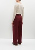 Partan Cotton Pants — Burgundy