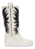 chambery 6302936 women's white leather knee-high boot size 11