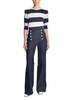 sailor pant in indigo denim