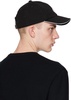 Black White Line Canvas Baseball Cap