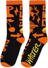 Black & Orange Dawleetoo Socks