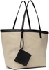 Beige Canvas Travel Tote