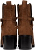 Brown Hazel Buckle Boots