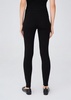 Rib Knitted High Waist Knitwear Leggings - Black