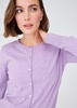 Classic Basic O-Neck Knitwear Cardigan - Lilac