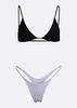 Wall Street Thong Bikini Bottom - Sunblock White