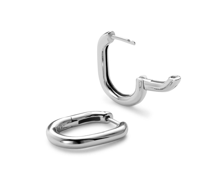 Silver Hoop Earrings - Rox Small Silver