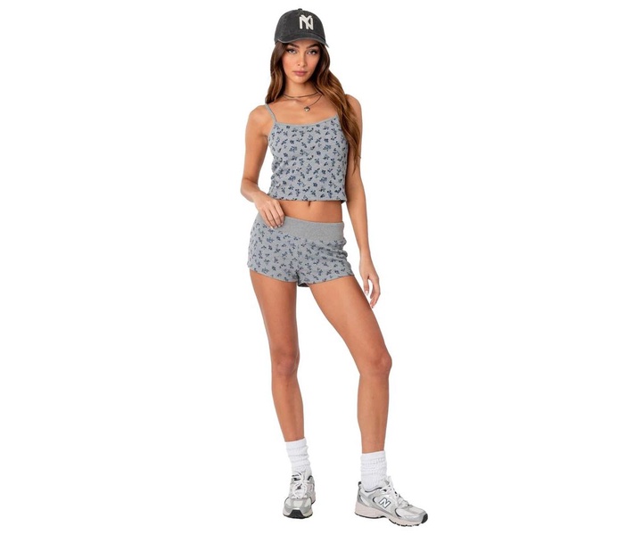 Women's Wildflower Waffle Low Rise Micro Shorts