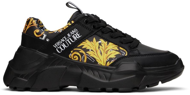 Black Chain Couture Speedtrack Sneakers