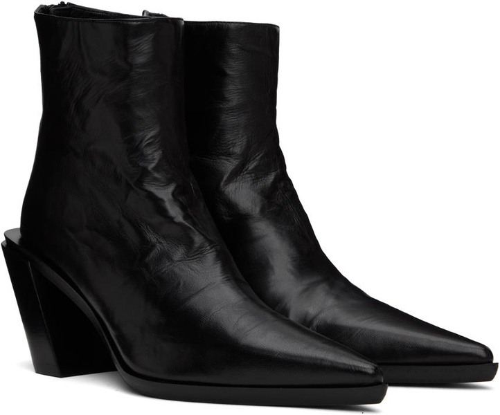 washed nappa florentine ankle boots