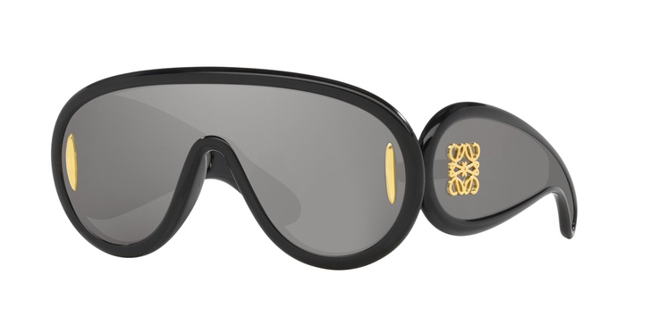 Black Wave Mask Sunglasses