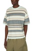 Striped cotton and linen T-shirt