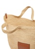 Large raffia basket Slit