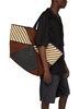 Puzzle fold tote XL in raffia